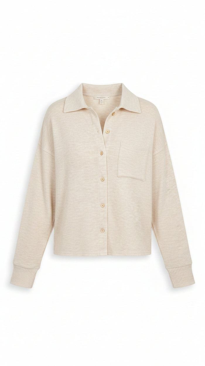 Loriann Button Shirt | Taupe *SALE*