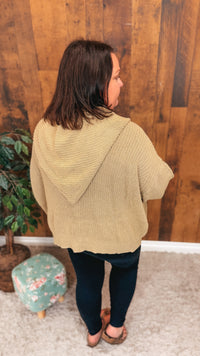 Brandi Zip Sweater Jacket | Taupe