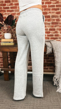Jodie Wide Leg Jogging Pants | Grey