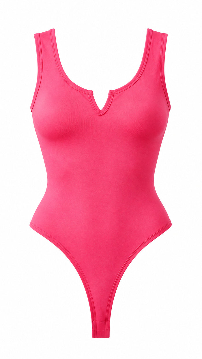 Mylie V-Neck Bodysuit | Fuchsia *SALE*