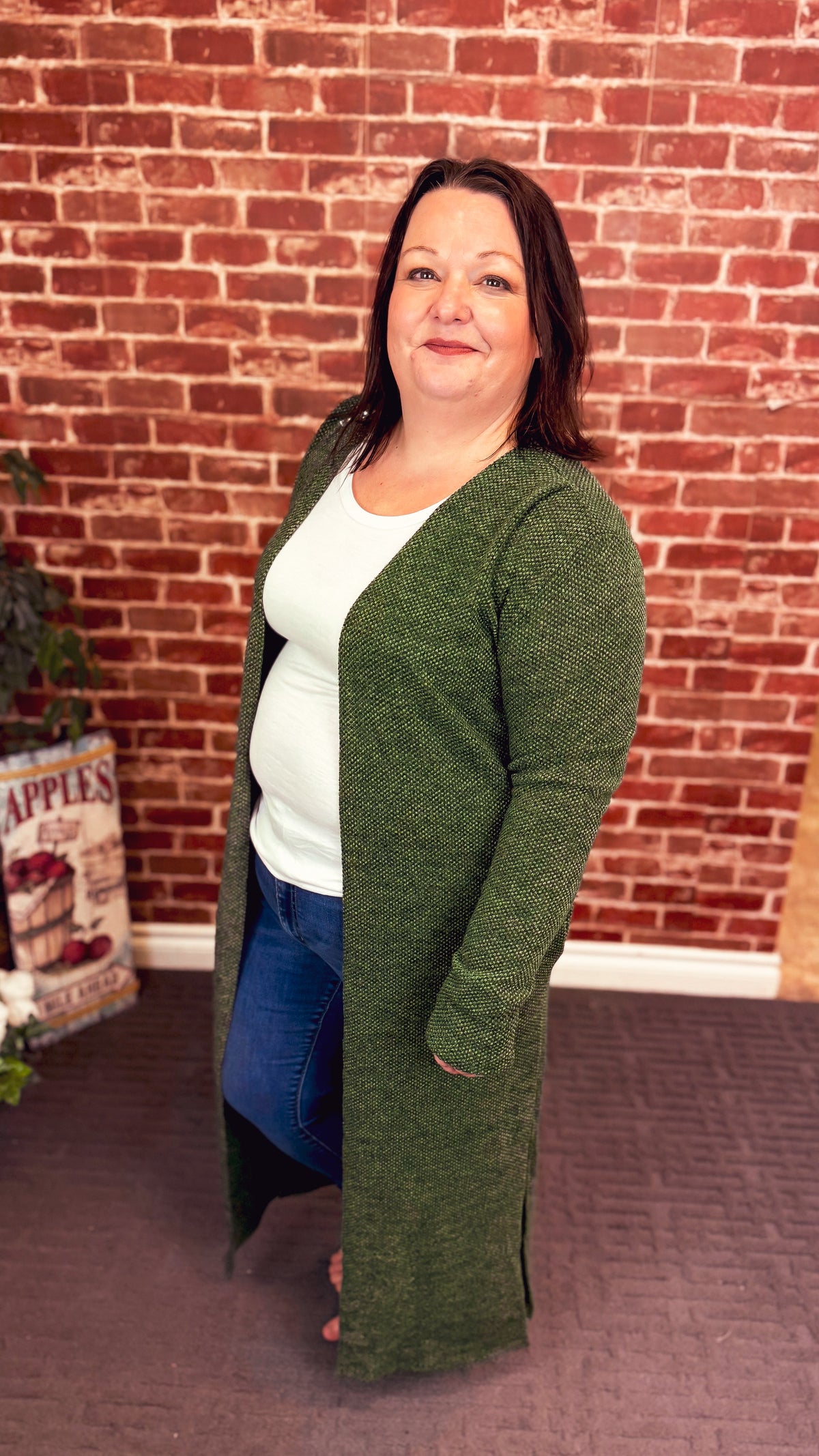 Kendal Duster Cardigan | Olive