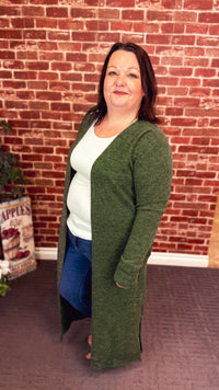Kendal Duster Cardigan | Olive