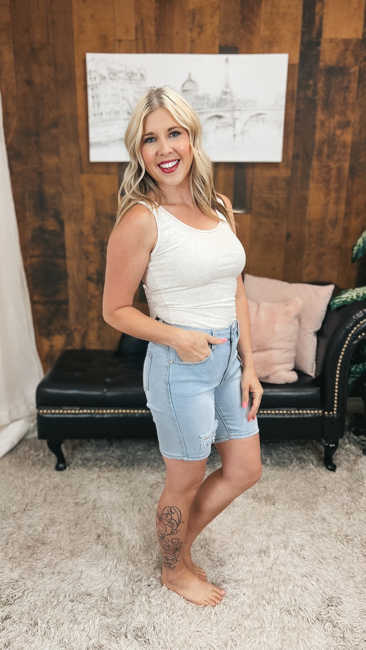 Camila Ribbed Bodysuit | Oatmeal