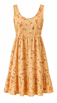 Hallie Floral Dress: Gold *SALE*