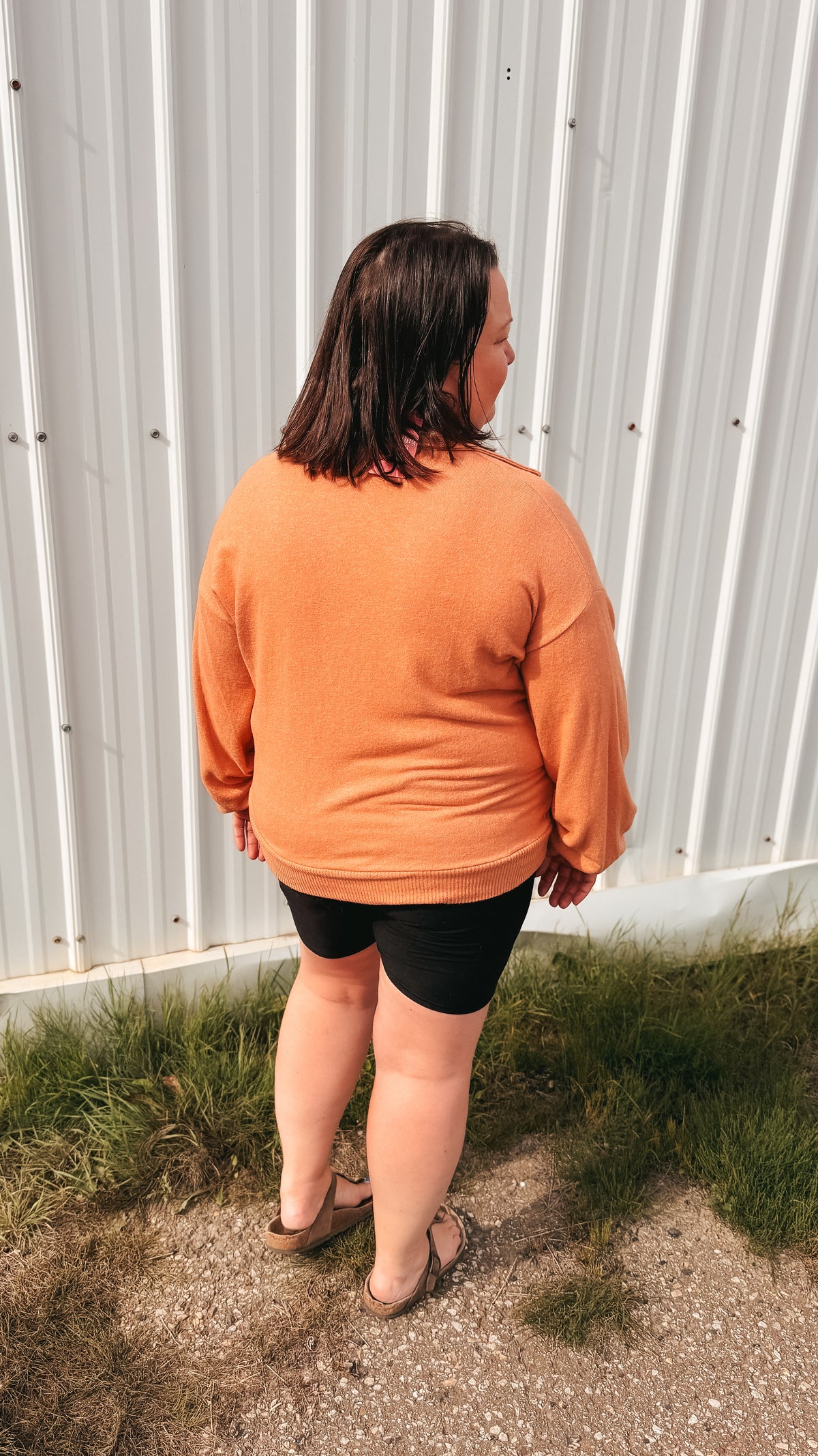 Tamara V-Neck Sweater | Rust
