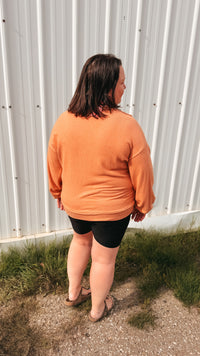 Tamara V-Neck Sweater | Rust
