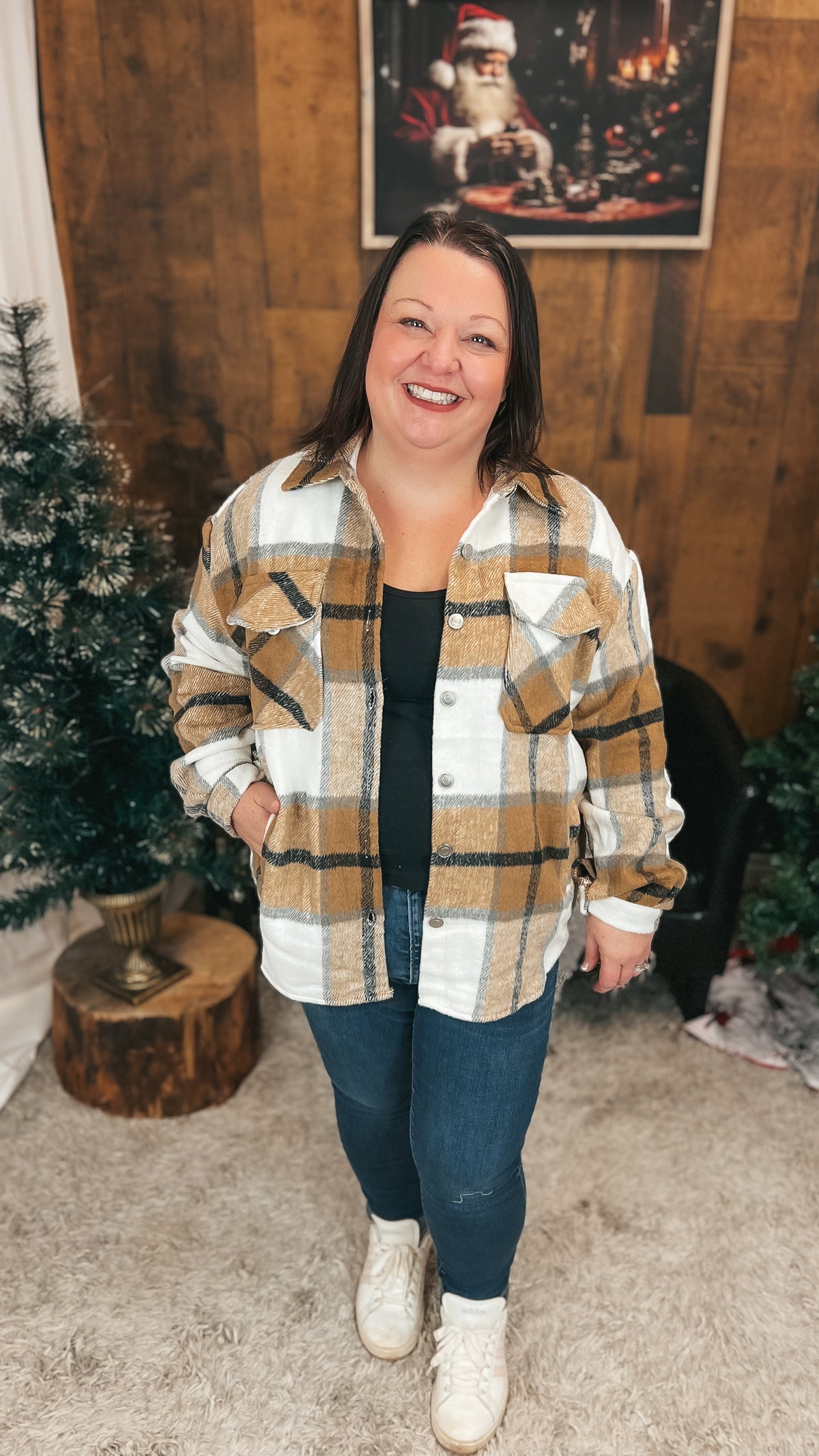 Charlotte Shacket| Brown & Cream