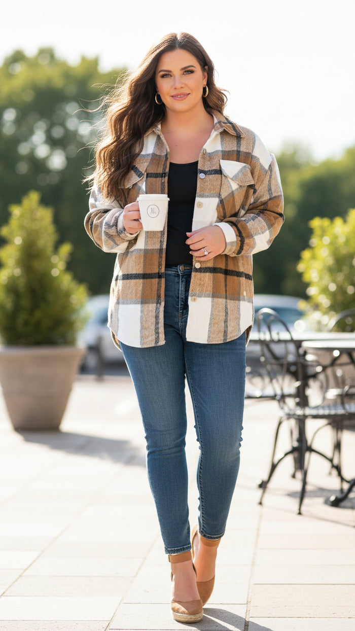 Charlotte Shacket| Brown & Cream