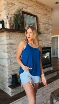 Morgan 2.0 Basic Tank Top | Blue
