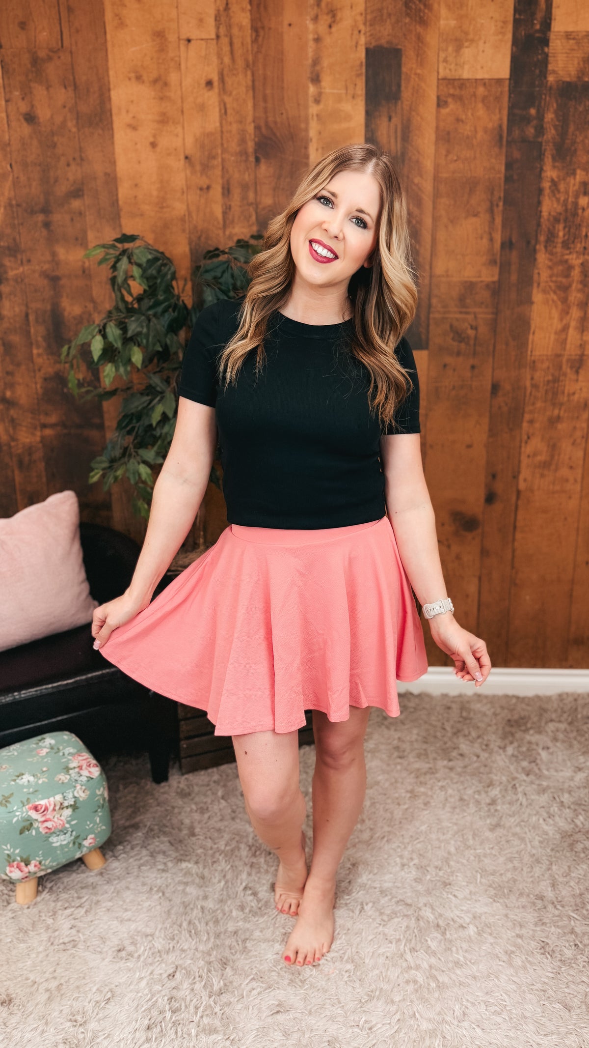 Cassandra Skort | Baby Pink