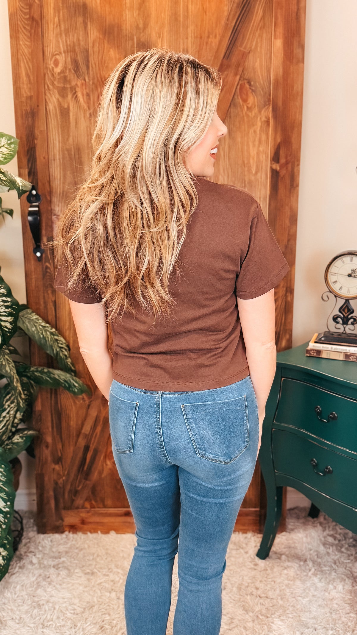 Michelle Basic Tee | Brown