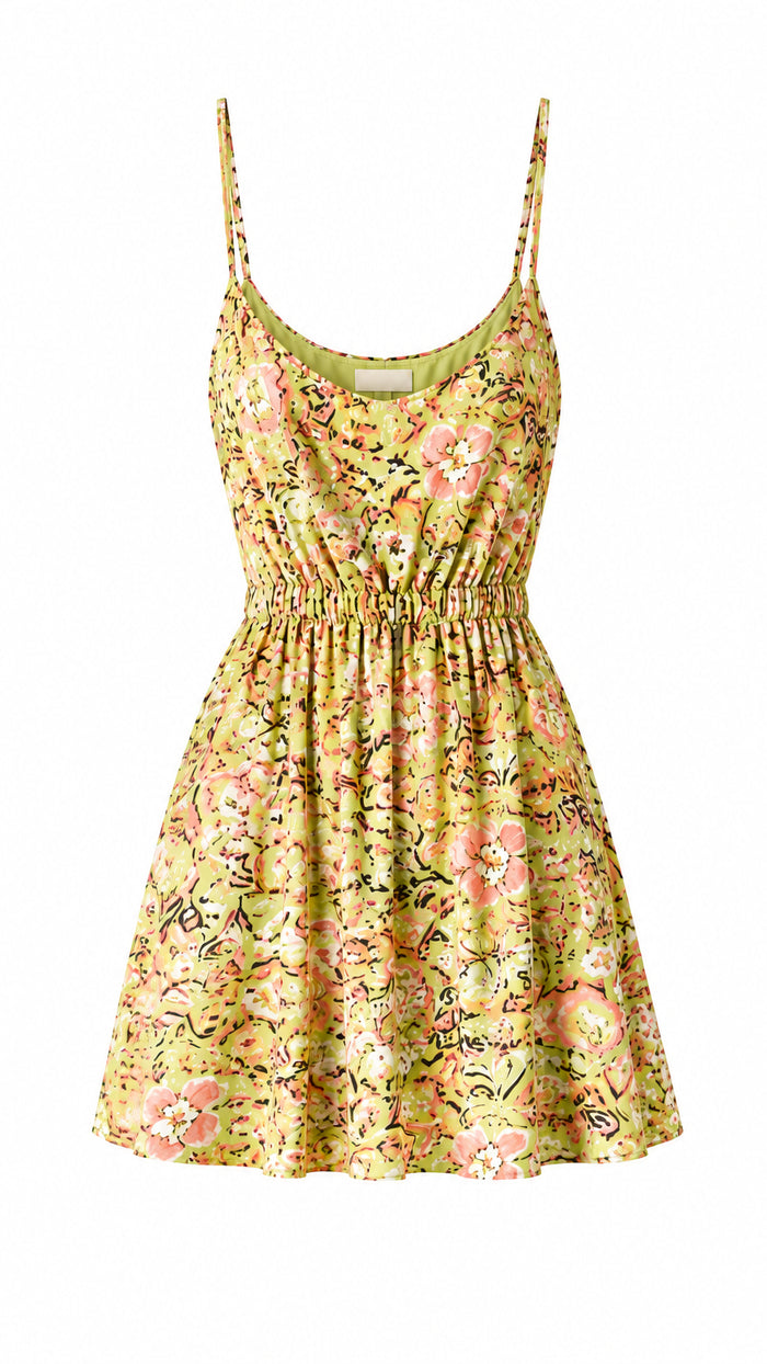 Diane Floral Sundress | Lime *SALE*