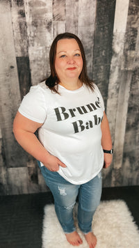 Brunch Babe Graphic Tee: Ivory