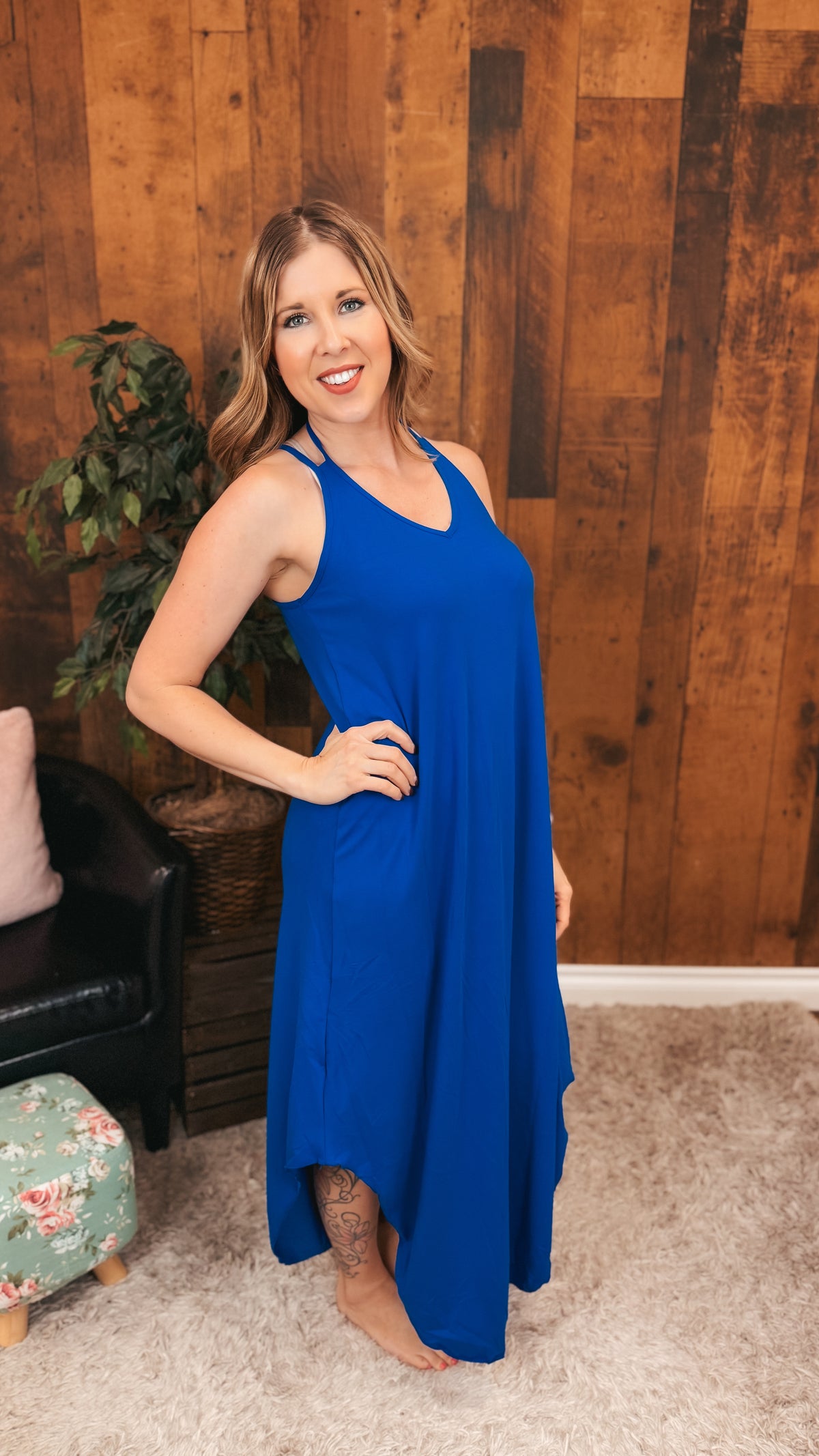 Gerri Maxi Sundress | Royal Blue