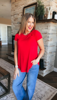 Morgan Basic Tee | Red