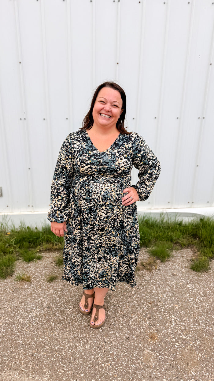 Mackenzy Sundress | Black & Sage