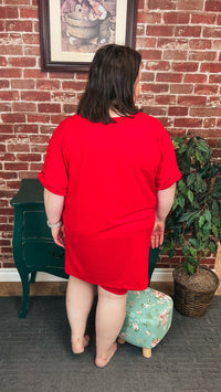 Skylar Short Set: Red