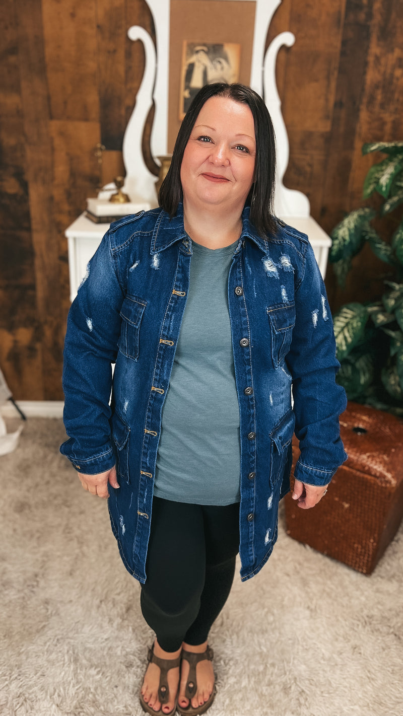 Tammy Denim Jacket | Dark Blue
