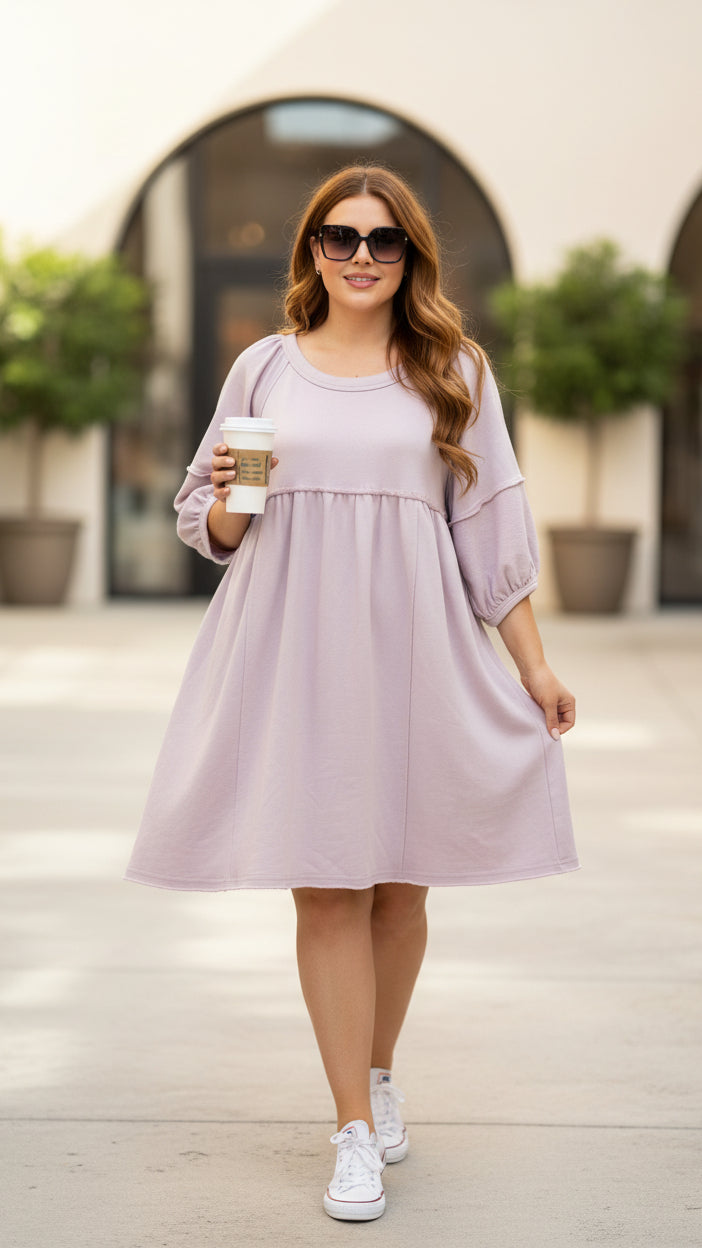 # 39 - Lilac Sweater Dress | L | AS IS SALE
