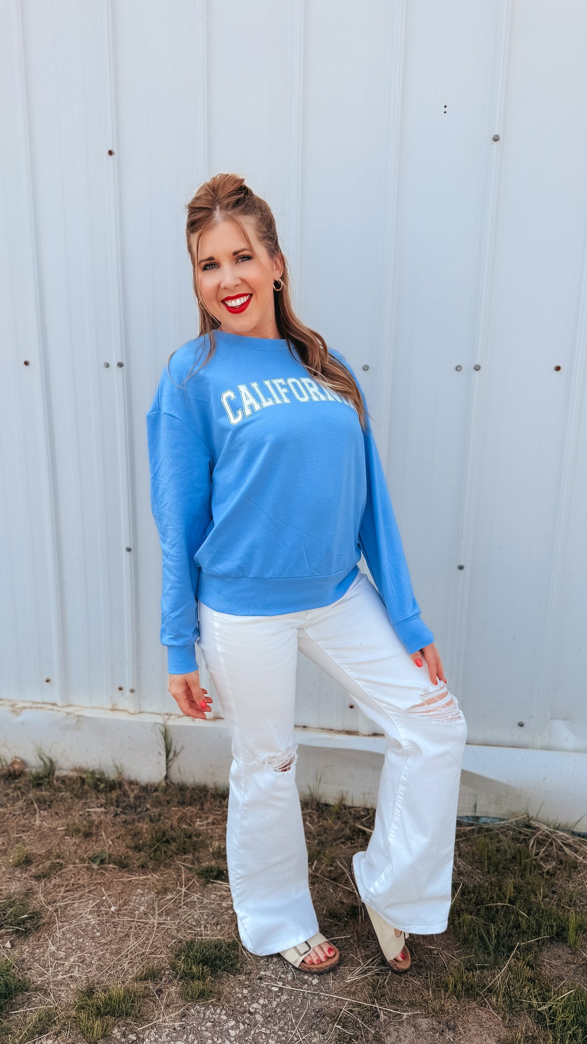 California Crewneck | Blue