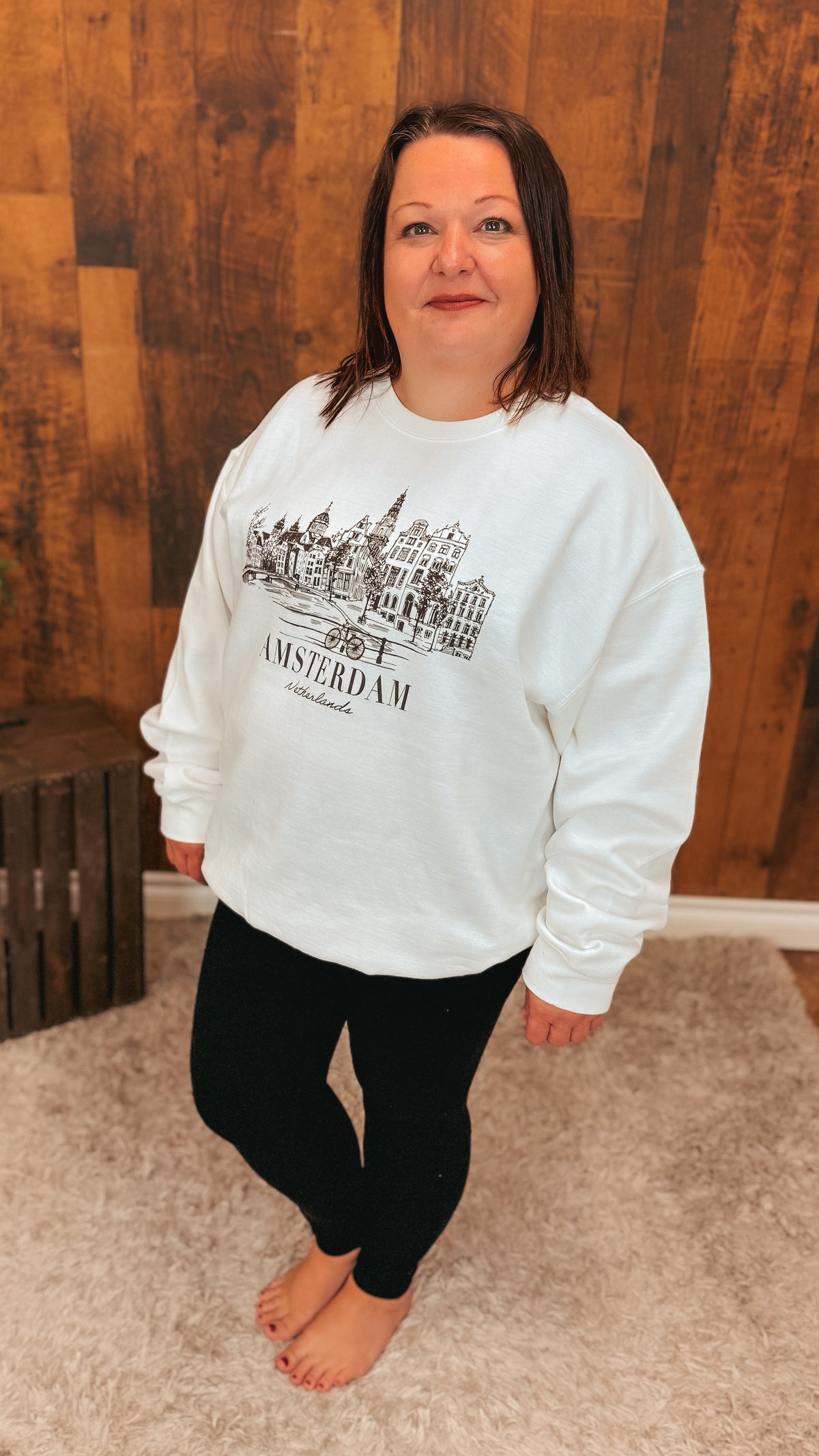 Amsterdam Crewneck | Ivory