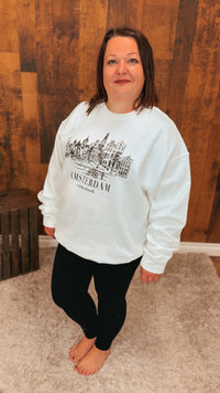 Amsterdam Crewneck | Ivory