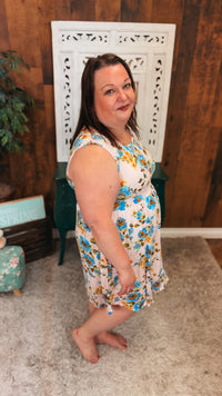 Kyrah Floral Sundress | Pink & Blue