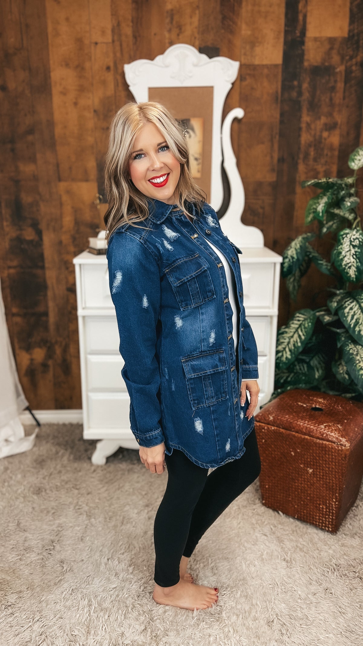 Tammy Denim Jacket | Dark Blue