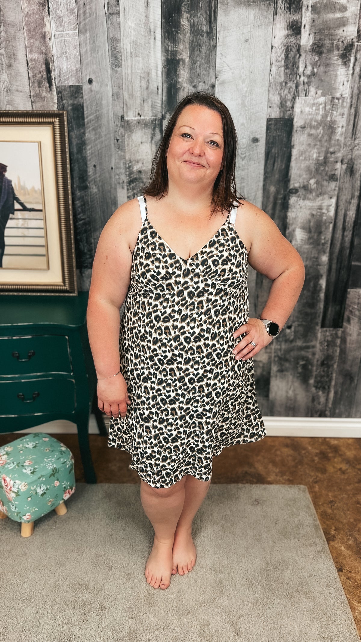 Sara Ann Leopard Sundress