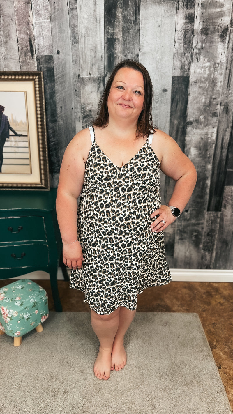 Sara Ann Leopard Sundress