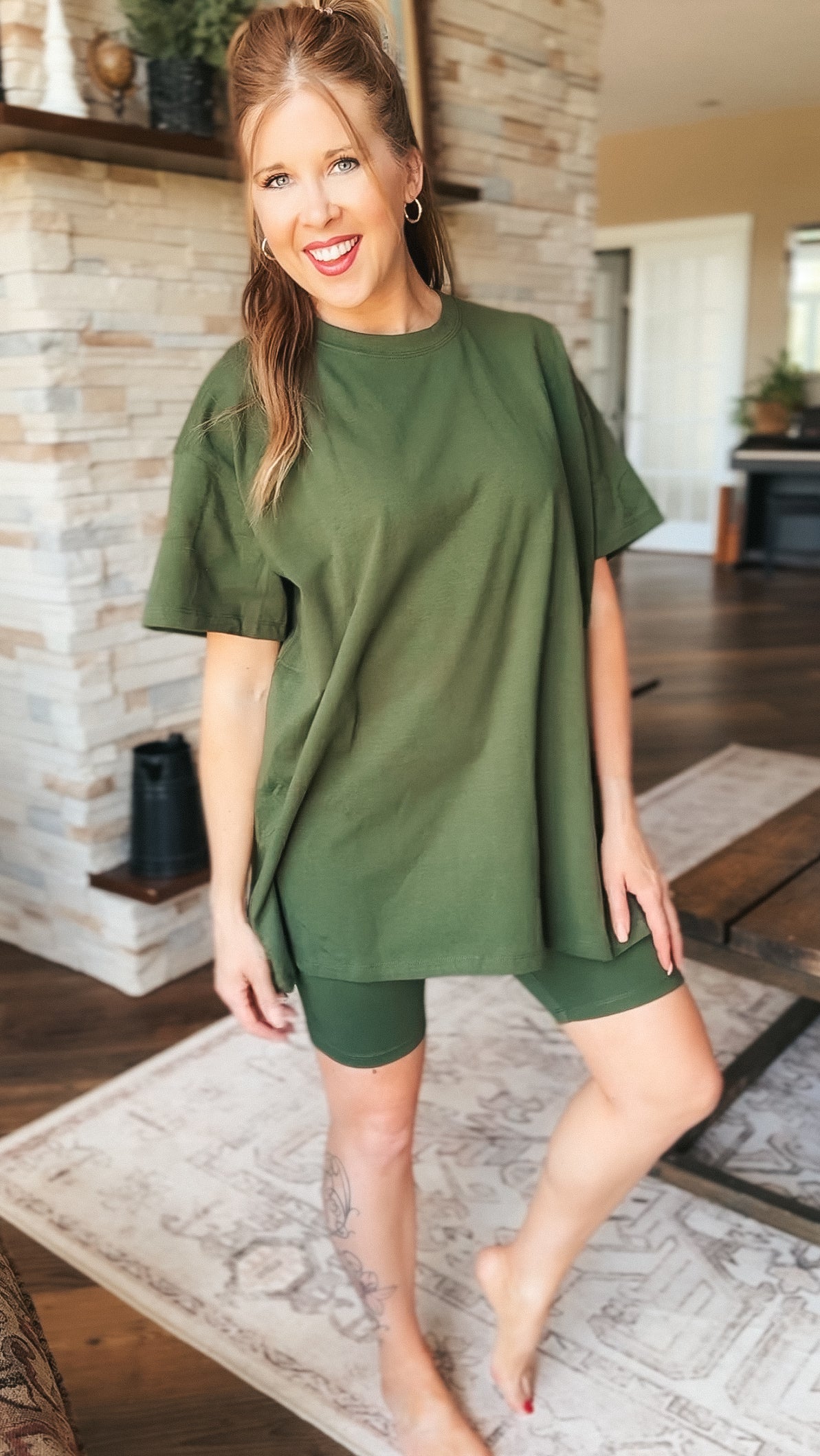Nic Short Set: Army Green