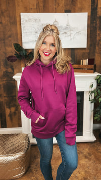 Riley Hoodie: Magenta