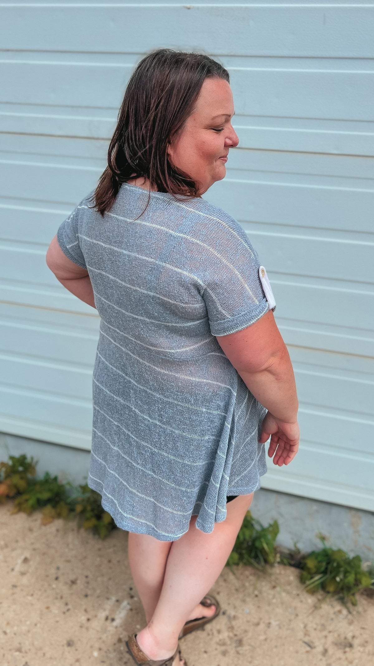 Kelsey Knit Tunic: Blue