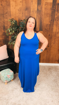 Gerri Maxi Sundress | Royal Blue