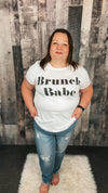 Brunch Babe Graphic Tee: Ivory