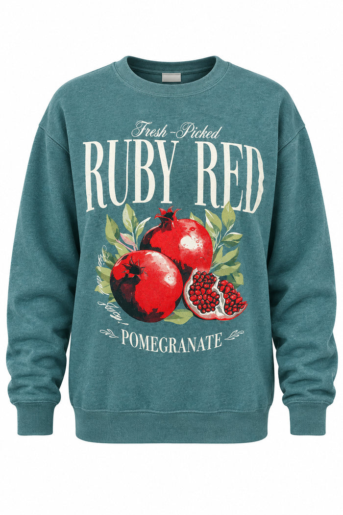 Ruby Red Pomegranate Sweatshirt