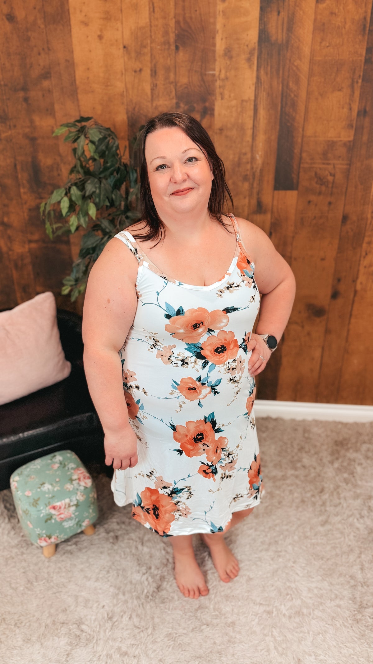 Julie Tunic Dress | White Floral
