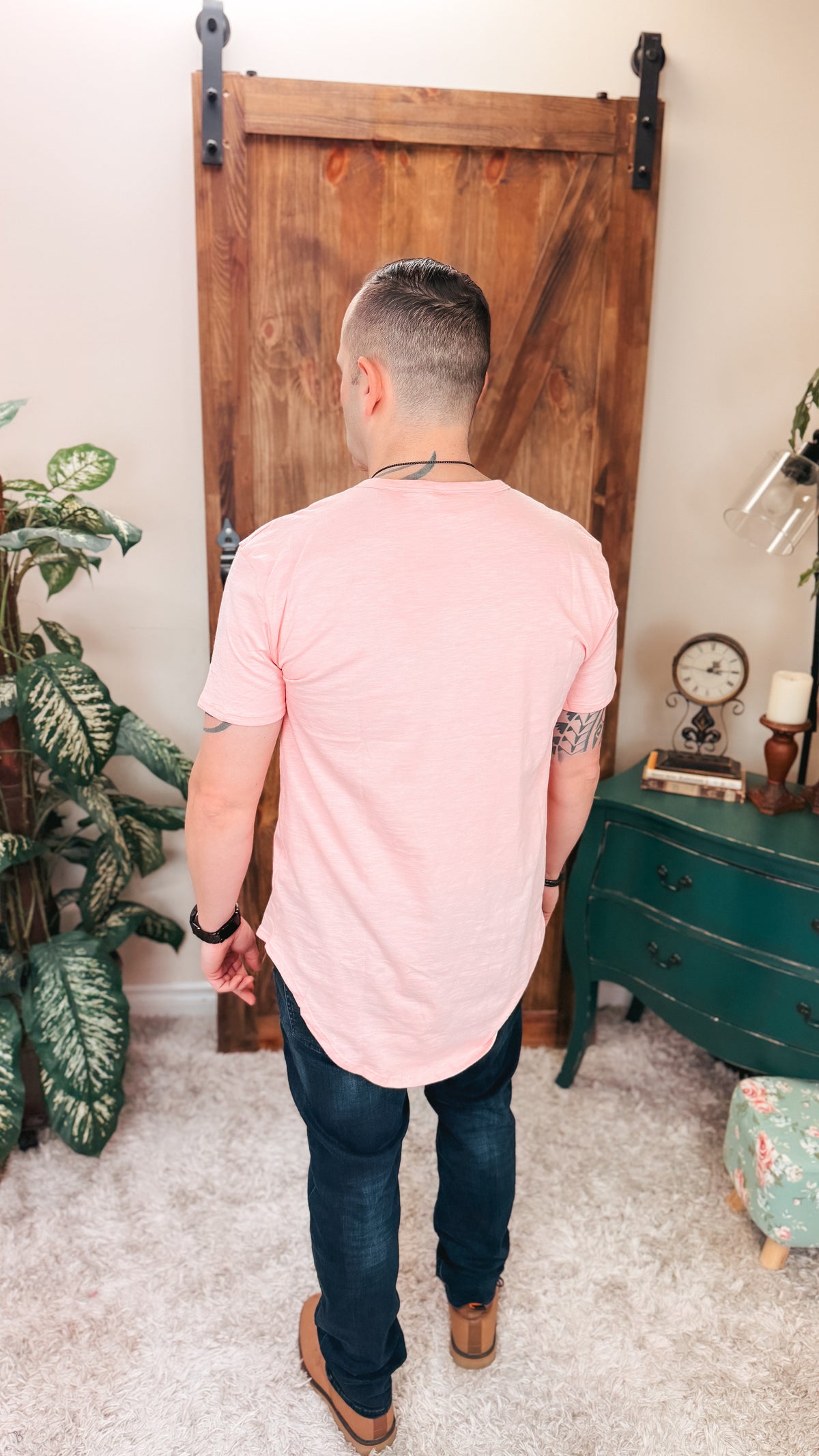 James Henley Tee: Salmon