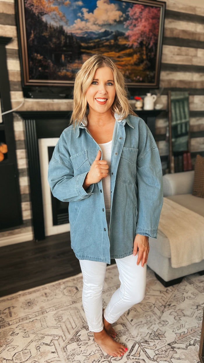 Memphis Hooded Denim Jacket