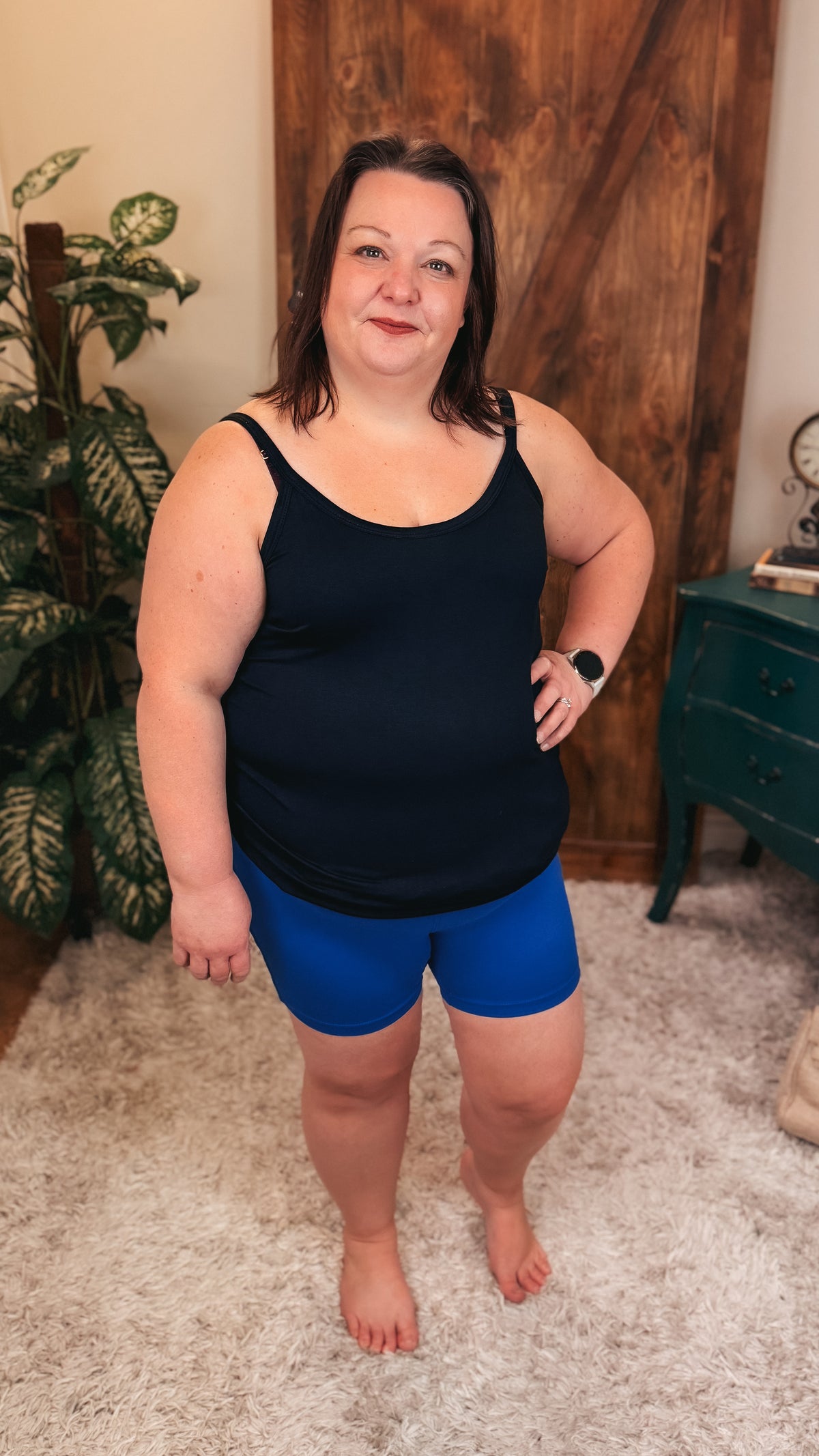 Christa Biker Shorts | Classic Blue