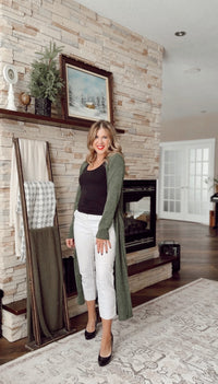Kendal Duster Cardigan | Olive