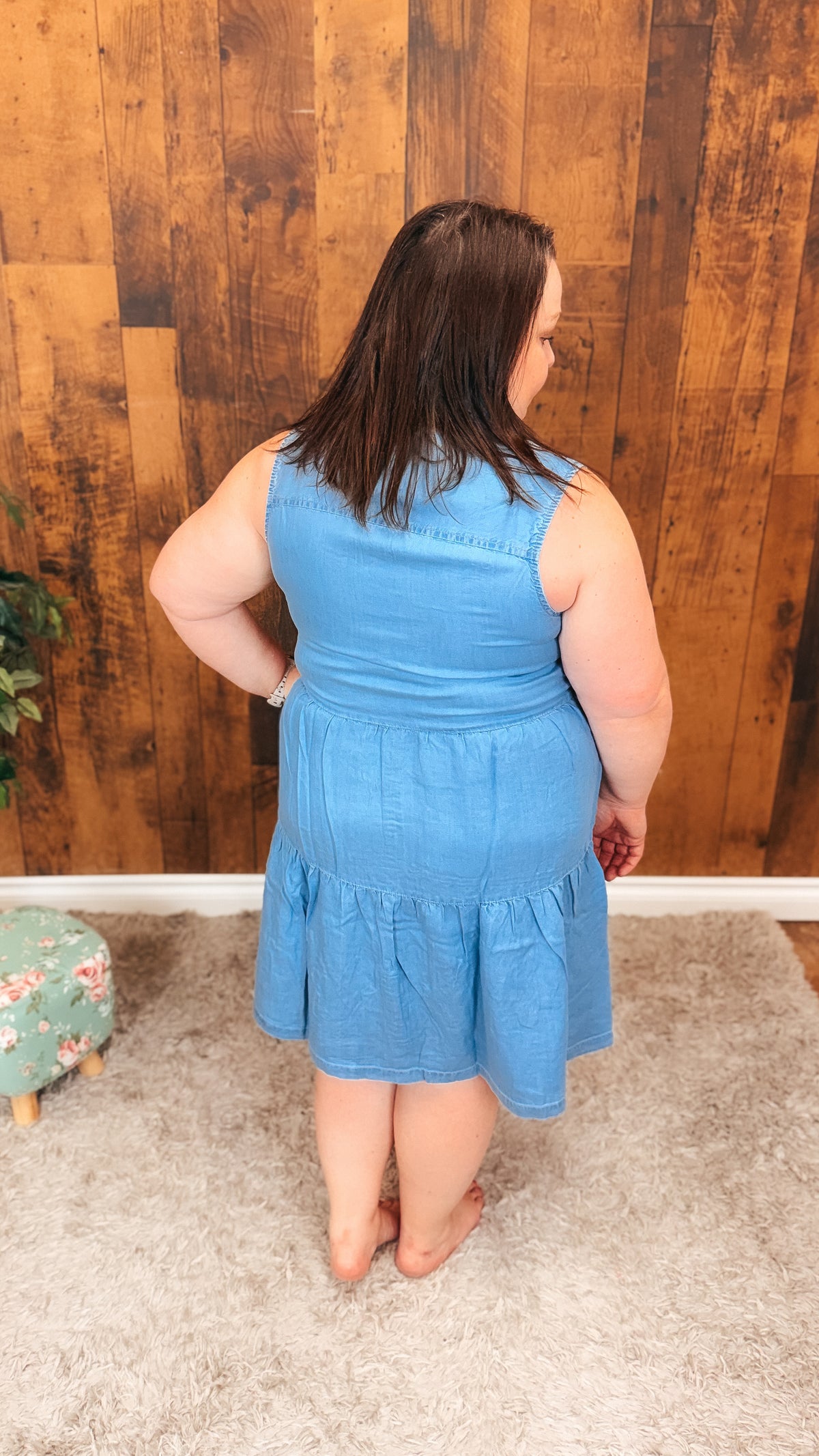 Jackie Chambray Dress | Light Blue
