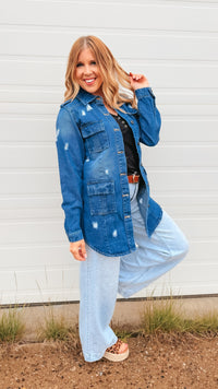 Tammy Denim Jacket | Dark Blue