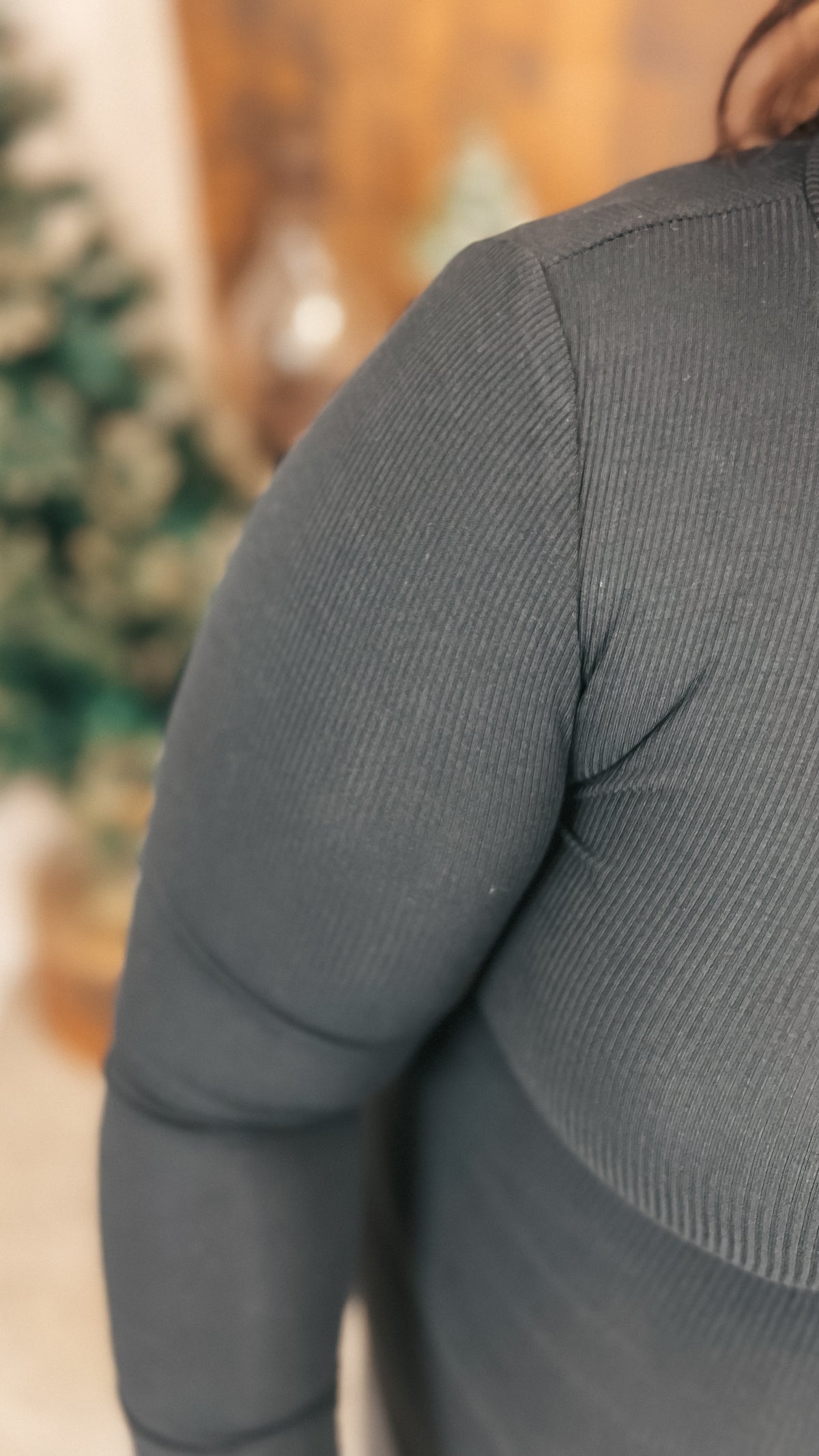 Tatum Ribbed Long Sleeve | Black