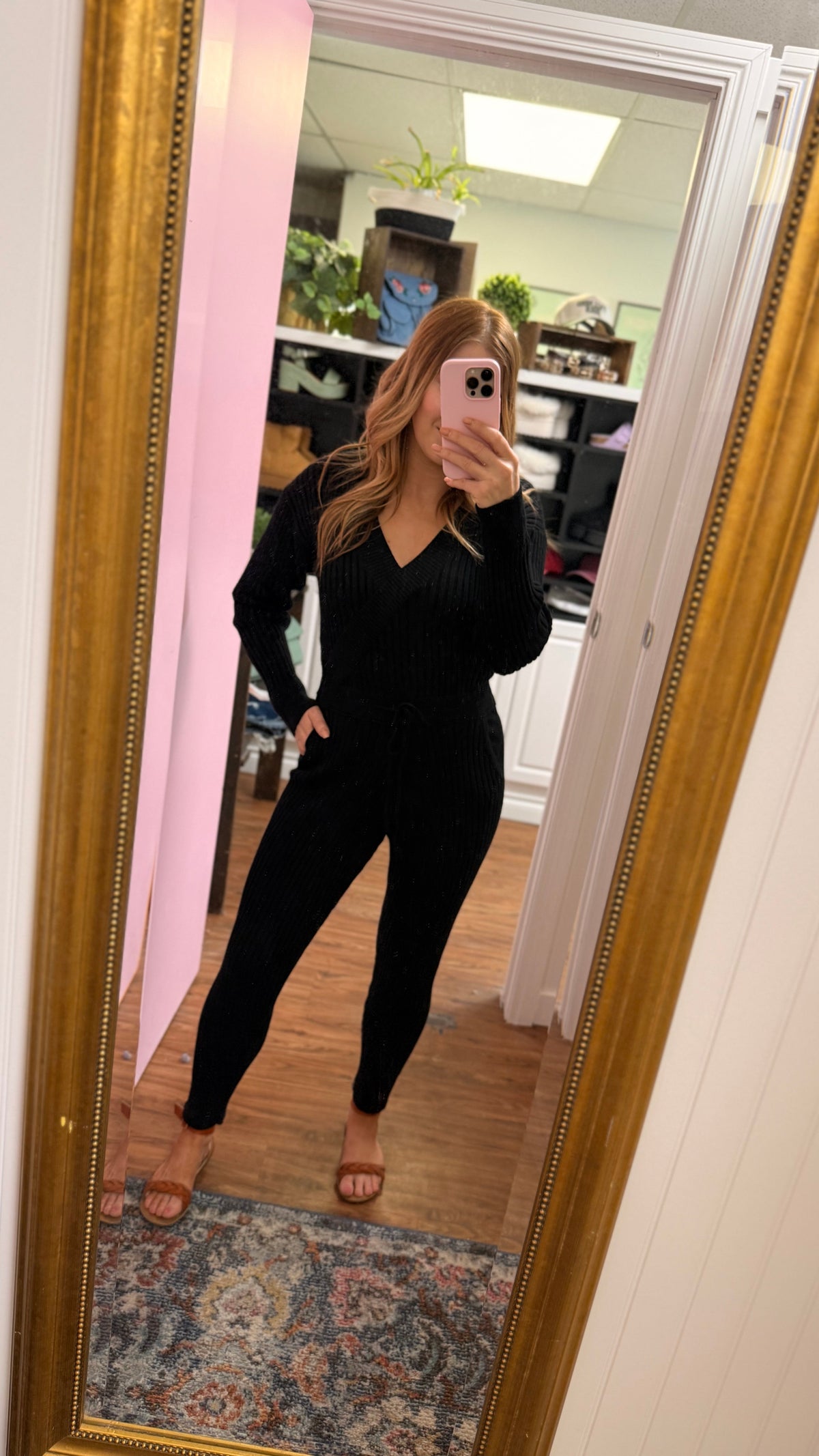 # 28 - Black Knit Romper | S | SAMPLE SALE