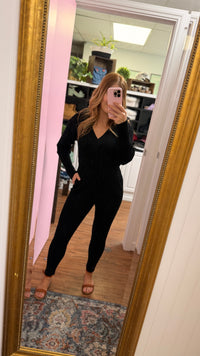 # 28 - Black Knit Romper | S | SAMPLE SALE