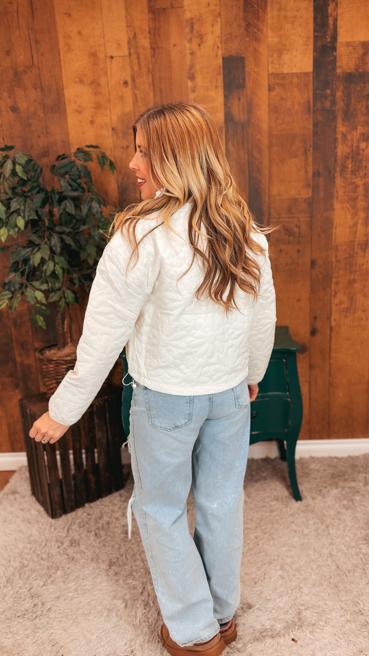 Lovi Quilted Jacket  | Ivory