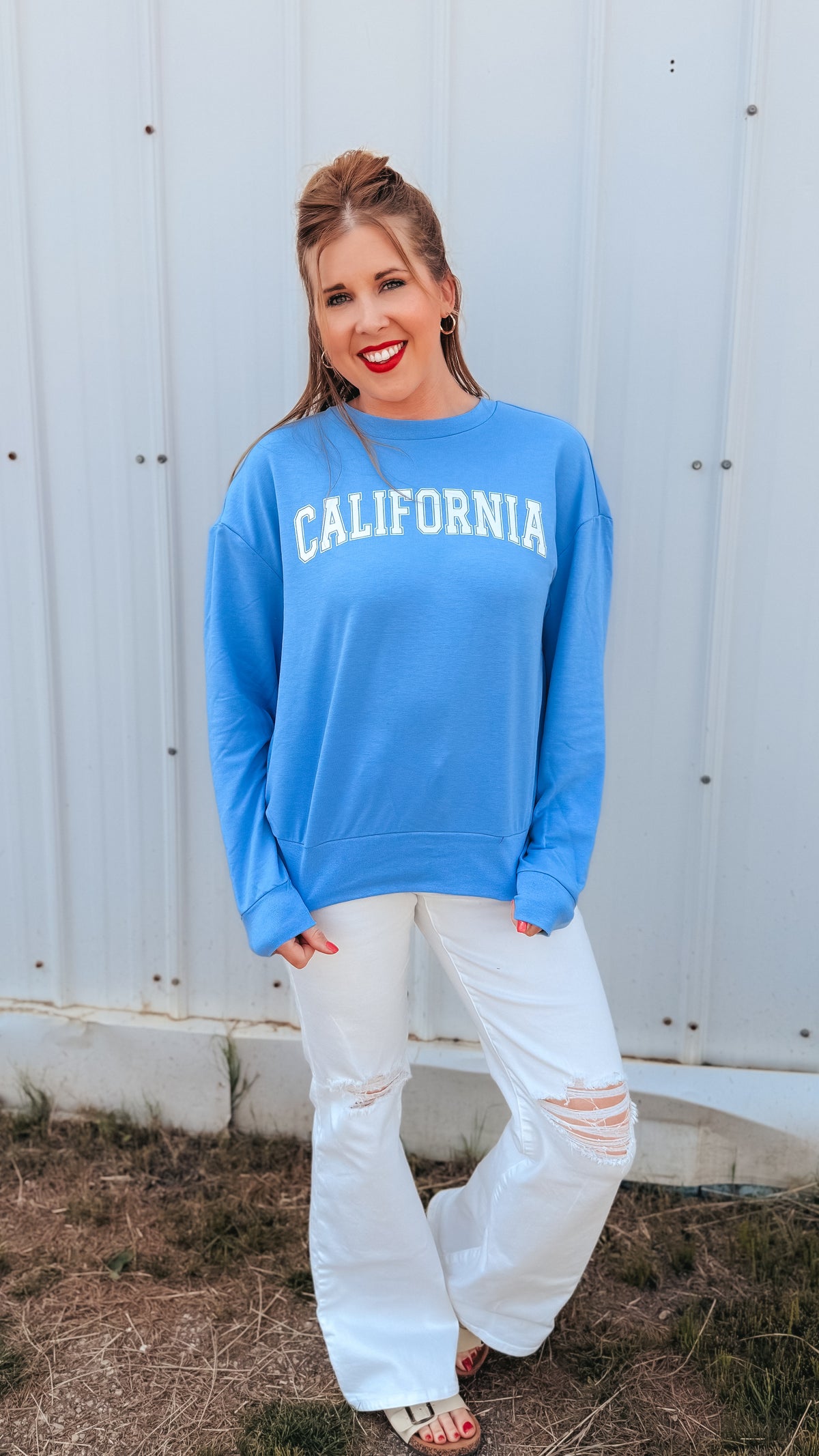 California Crewneck | Blue