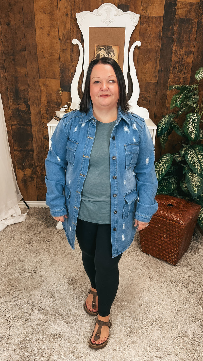 Tammy Denim Jacket | Light Blue