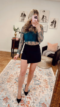 Rosalind Lace Top | Dark Green